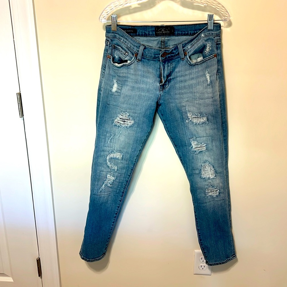 Lucky Brand Women’s Sienna Cigarette Boyfriend Jeans / Size 4 / 96% Cotton